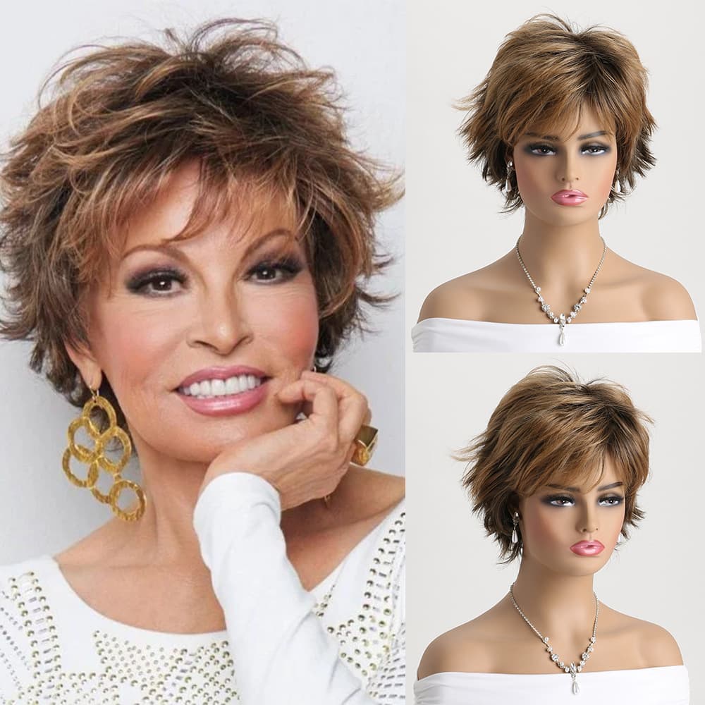 Wig, European And American Style, Ultra-realistic Fluffy Short Curly Wig, Synthetic Hair Toupee