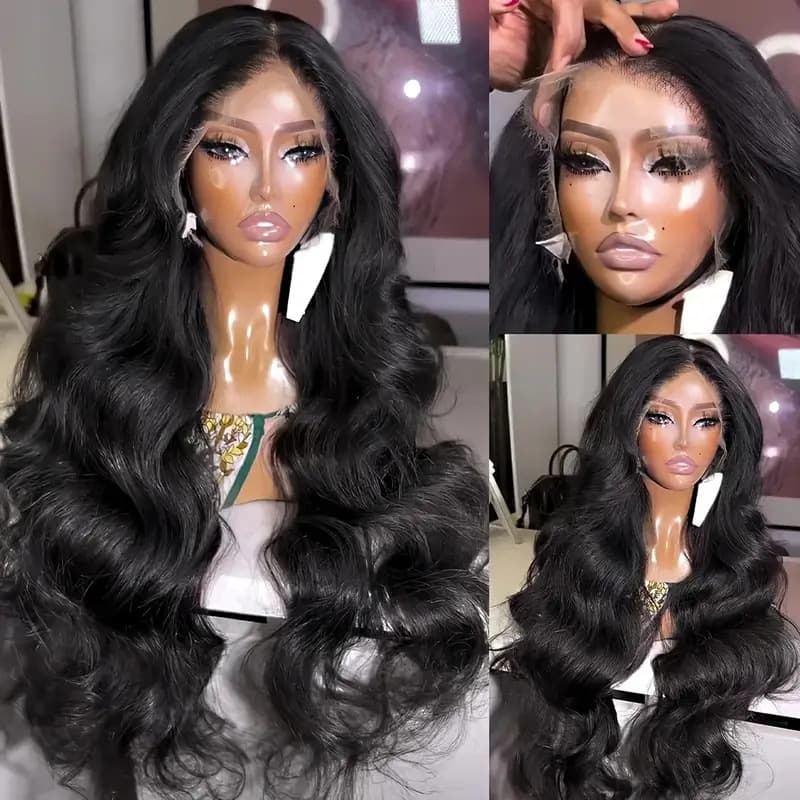 Front Lace Wig Women's Medium Large Wave Long Curly Hair