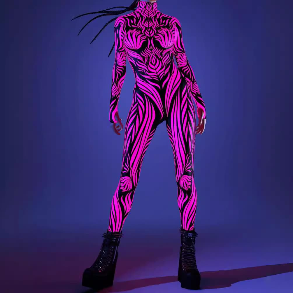 Tights Digital Printing One-piece Play Costume